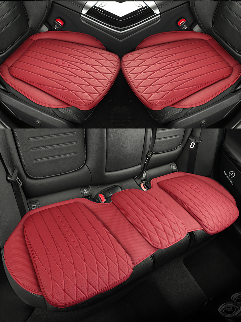 Suitable for All-Leather Car Seat Cushions, Universal for All Seasons, Multi-Piece Set, Wear-Resistant and Dirt-Resistant Car Seat Cushions, Factory Direct Sales