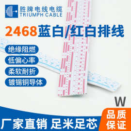 东莞厂家现货批发LED排线2468 12A红黑并线源双并线红黑平行线