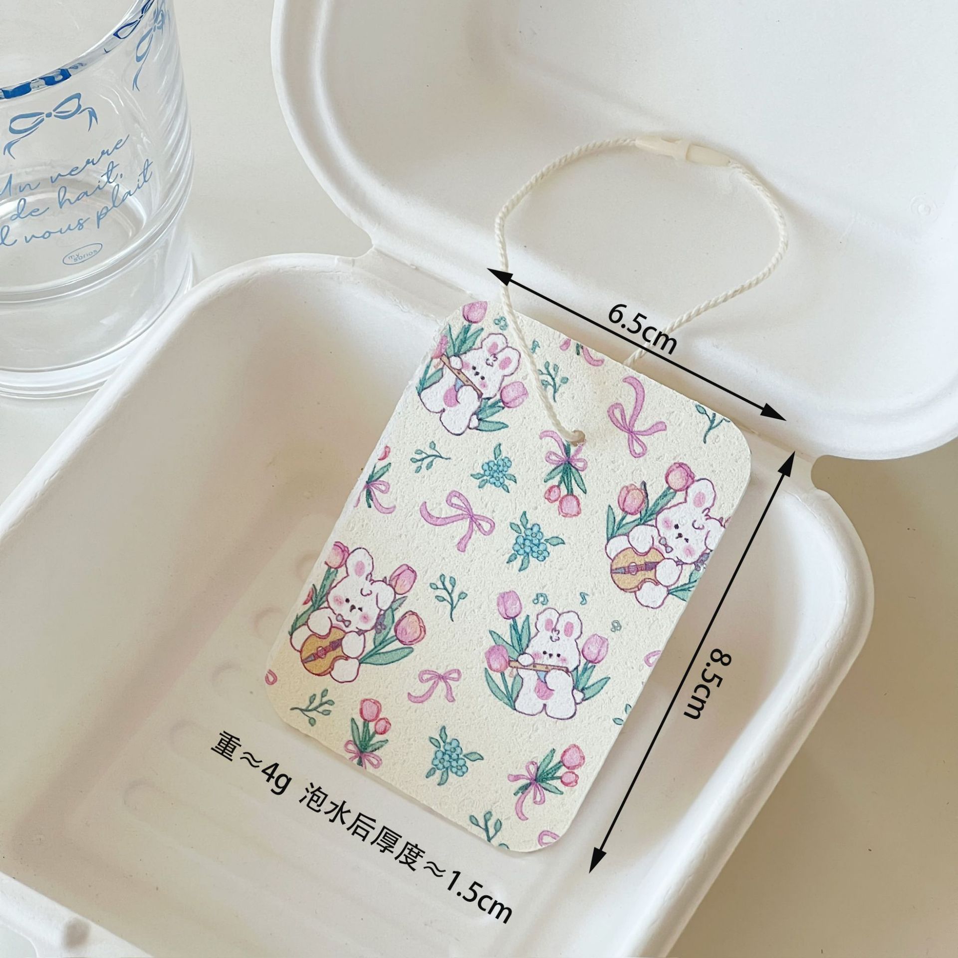 목재펄프 면-튤립토끼