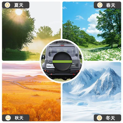 Spare wheel cover | Tire Cover Universal Reflective Strip