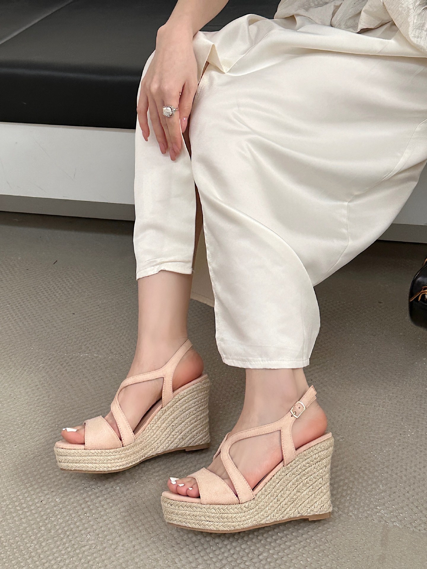 Espadrillas con zeppa da donna sandali estivi con plateau_voghion.com