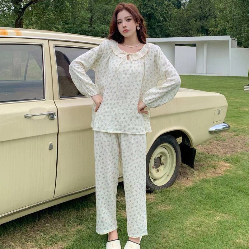 Autumn 2024 New Arrival Macro Clothes 133 Baby Cotton Yarn Fluffy Comfortable Cute Doll Collar Double Long Women Home Clothes