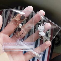 透明ジュエリー収納袋ジュエリー収納袋包装袋文具イヤリングブレスレットジュエリー密封ビニール袋