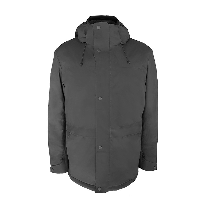 Custom Men's Heated Cotton Jacket Outdoor Waterproof Hooded Jacket Men's Windproof Casual Jacket