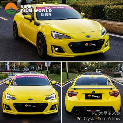 Direct color change film Crystal | Automotive Film - crystal-maize-yellow