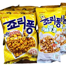 韓國進口克麗安膨化大麥粒爆米花74g棉花糖味35g辦公休閑零食品