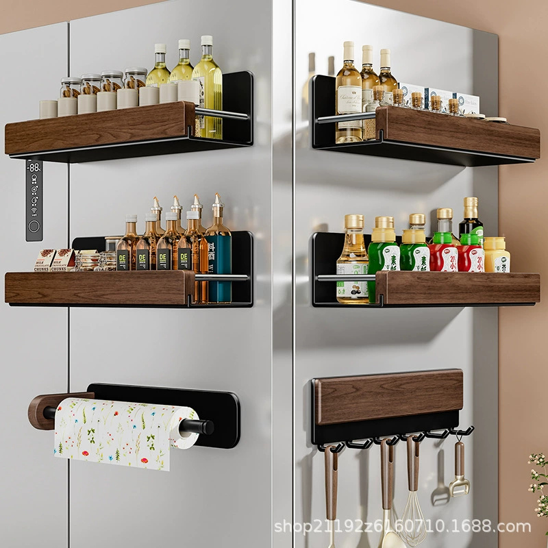 Spice Rack Magnetic Shelf Rack Hook Rack No-drill from Yomiego