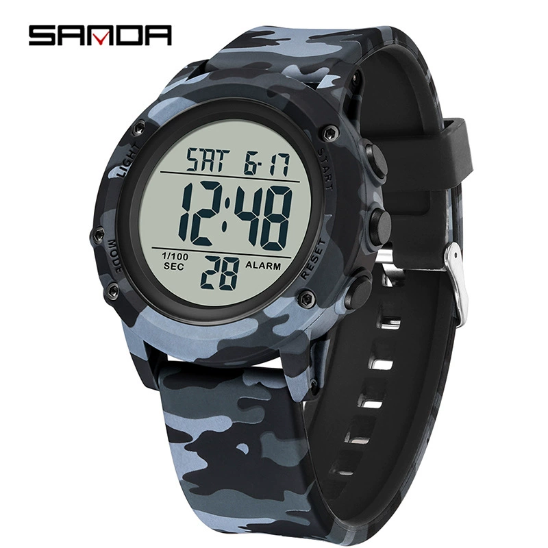 三达 Camouflage fashion universal waterproof electronic watch