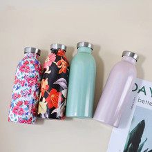 304不锈钢美式可乐瓶保温杯带挂绳杯套水杯户外便携运动水壶定制