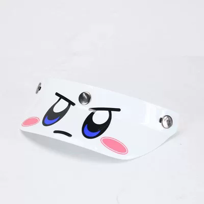 Suitable for Three-Clasp Helmets, Dəbilqə (Kaska) aksesuarları - white-angry