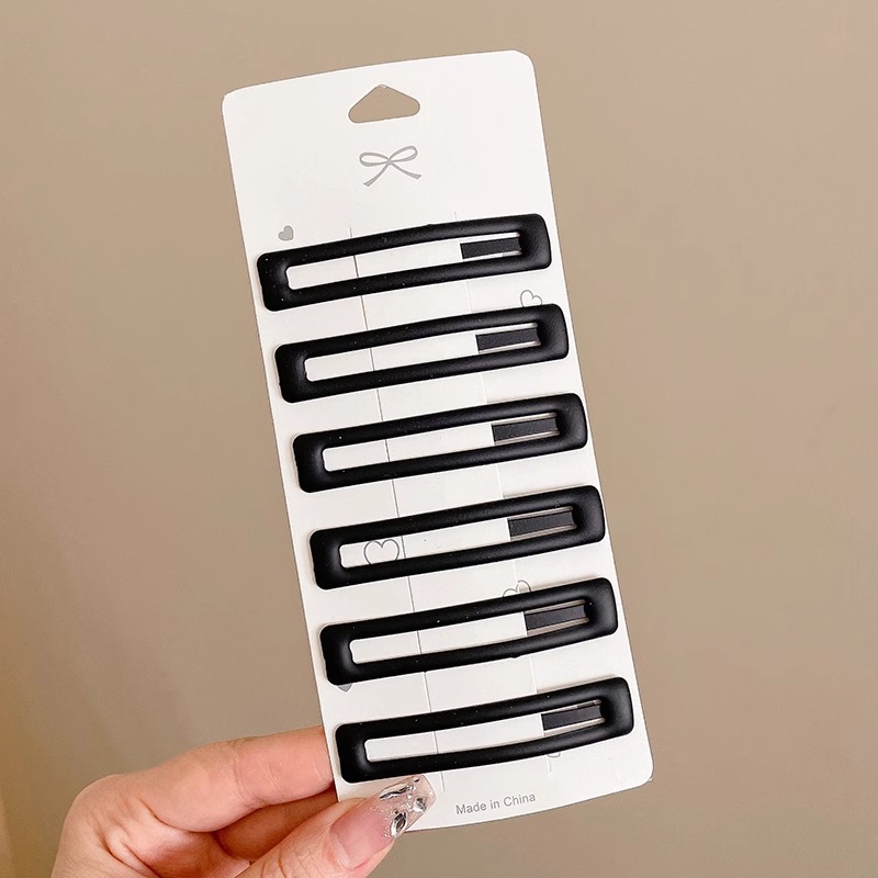 Clips de cabello esmerilado de color, clips de cabello lateral de las mujeres, toque de cabeza posterior, clip de cabello rotos, clip de cabello rojo en línea 2025, nuevo