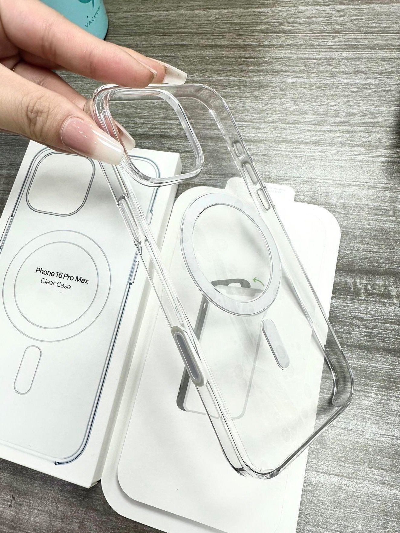 thumbnail for Suitable for Apple 15promax transparent phone case iPhone16 with camera buttons 14 magnetic pop-up animation 13