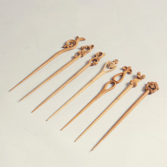 BG54手工匠人竹雕茶針 竹木茶撥茶扒茶道六君子 功夫茶具零配件發