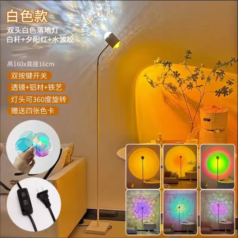 물 리플 + 일몰 레드 플로어 더블 컨트롤 호스 (4 컬러 필름 보내기)