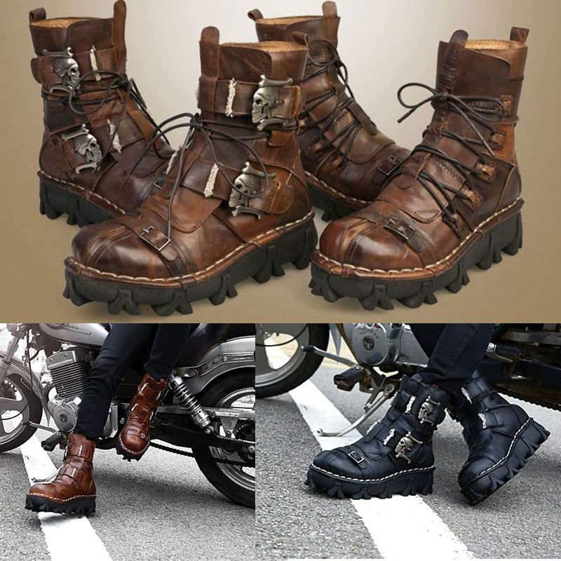 Ботинки Martens 2022, платформа, кожаные, панк-стиль, массивная подошва
