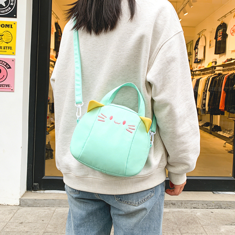 Nuevo gato bolso de niña bolso de hombro lindo bolso de moda caramelo bolso de mano casual de mujer bolso de viaje