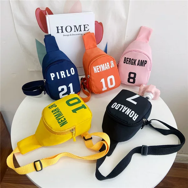 Korean Style Children's Small Chest Bag Fashionable Western Style Crossbody Bag Boys and Girls Fashionable Bag Cute Mini Baby Shoulder Backpack