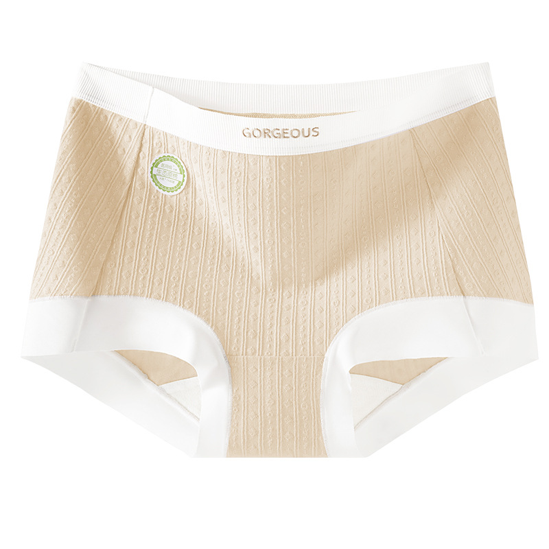 Ropa interior de algodón de grado médico de clase A, sin costuras, cintura media, entrepierna antibacteriana, ropa interior transpirable, calzoncillos cortos y pequeños boxer para mujer