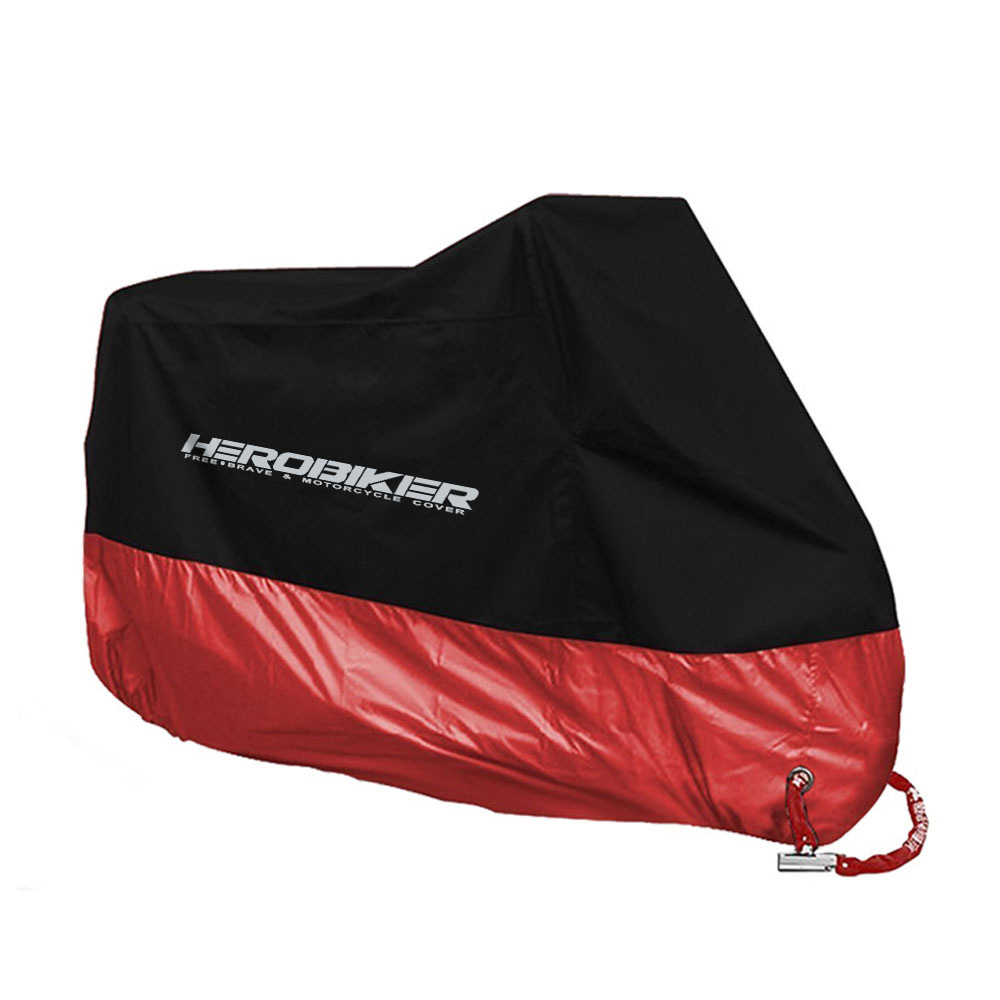 Herobiker motocicleta cubierta de la lluvia cubierta del coche eléctrico a prueba de sol a prueba de polvo impermeable reflectante portátil cubierta del coche
