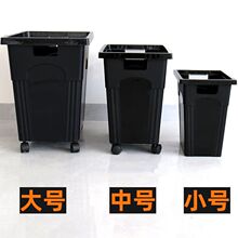 塑料长方特大花桶法式干花养花鲜花防摔个性收纳桶法式带轮垃圾桶