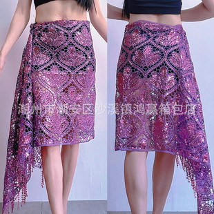 2025 Belly Dance Sequins Embroidered Hip Towel Waist Chain Special Offer Belly Dance Waist Chain Belly Dance Hip Towel Waist Towel