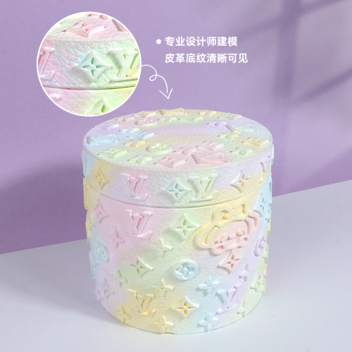 Rotating Carousel Storage Jar Silicone Mold Handmade DIY Crystal Droplet Scented Plaster Brand Storage Jar Mold