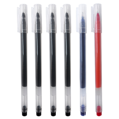 Juneng writing gel pen large capacity syringe pen red and blue carbon water pen signature pen 0.5mm student exam wholesale