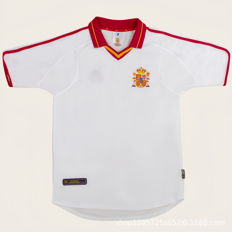 レトロサッカーユニフォームアルゼンチンスペインポルトガルフランスイングランドファン代表チームジャージTシャツトップ|undefined