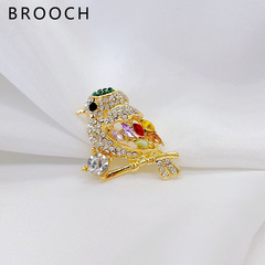 Tiantian Baoxi magpie brooch, small, exquisite, high-end, cute corsage, temperament, anti-exposure pin, clothing accessories