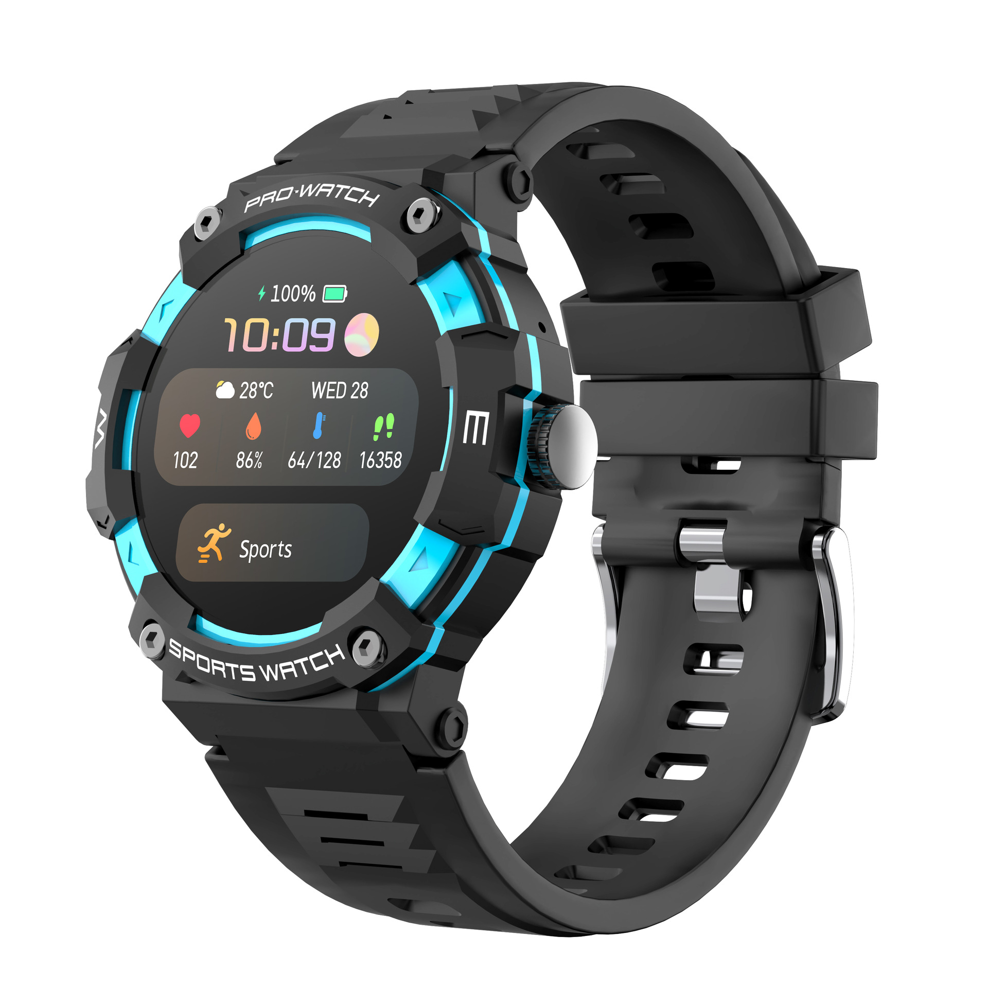 G206 Smartwatch 2,01 Zoll Bluetooth Talk Herzfrequenz Blut_voghion.com