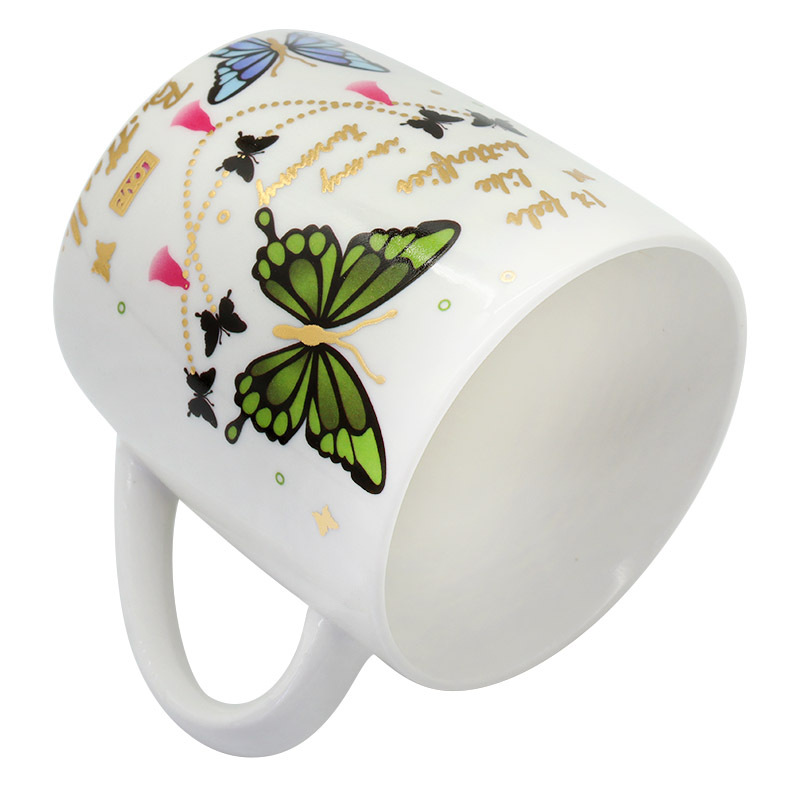 情人节蝴蝶咖啡杯