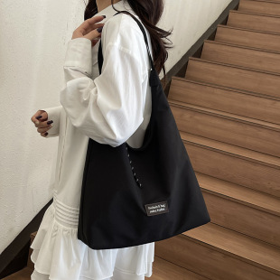 2025 New Style Rope Knot Shoulder Bag Japanese Style Large Capacity Tote Bag Simple Casual Crossbody Bag All-match Commuter Bag