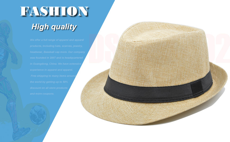 Unisex Modern Style Classic Style Geometric Curved Eaves Sun Hat Fedora Hat display picture 1