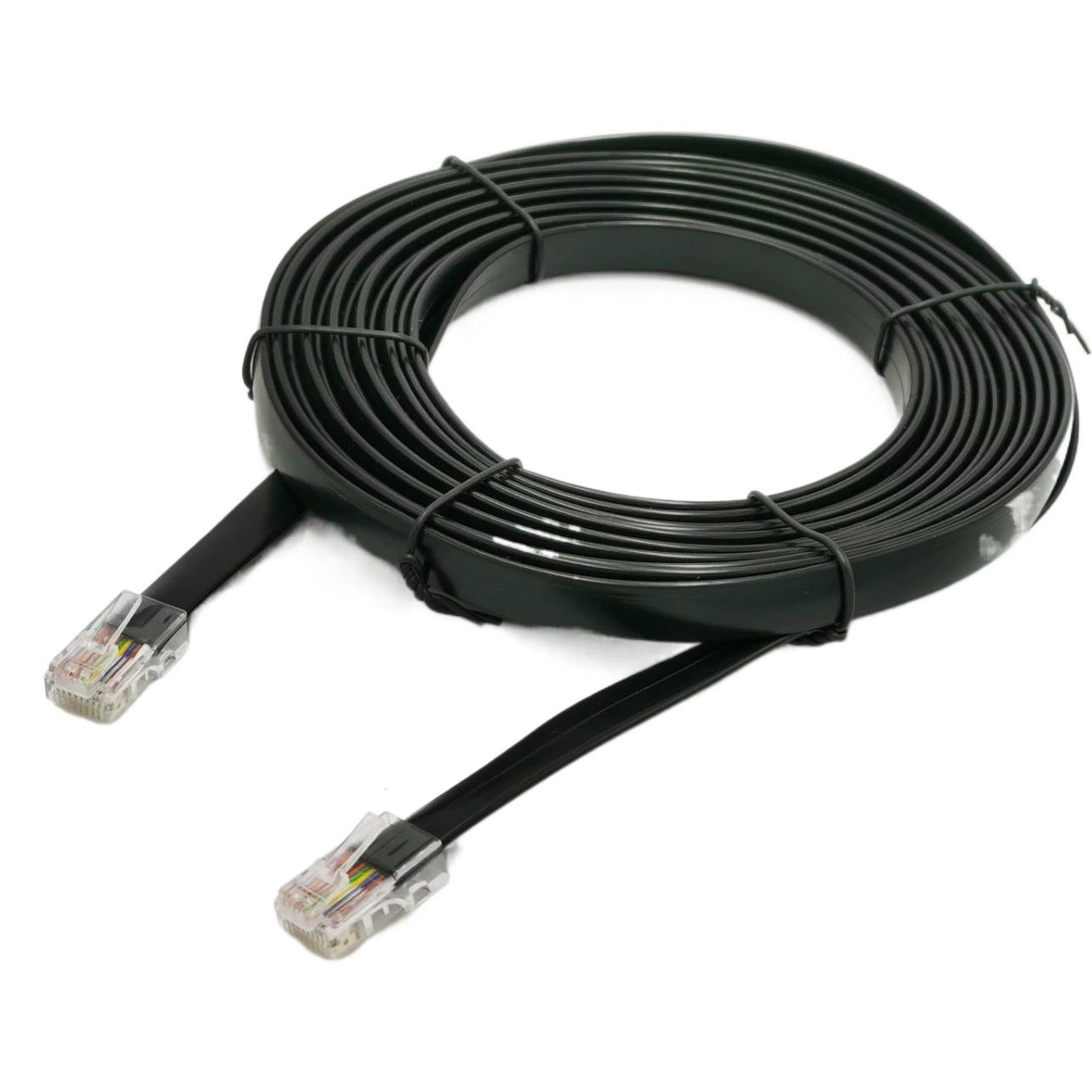 Телефонная линия 2-Ядро 4-Ядро 6-Ядро 8-Ядро 10-Ядро Crystal Head плоский сетевой кабель Перемычка сигнала связи провод обработки терминала