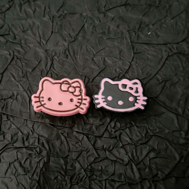 夏のスリッパ靴花漫画ハローキティ下駄アクセサリー靴バックル靴花セット diy アクセサリーリトルレッドブック|undefined