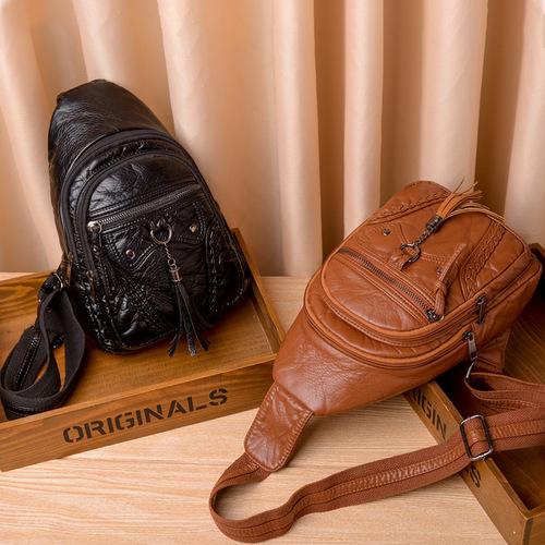 Women's Crossbody Bag, Shoulder Bag, Fashionable and Trendy with Soft Leather Texture, New Korean Style, Portable and Large Capacity