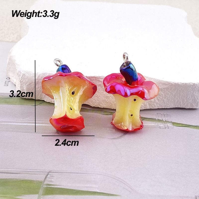 55g Weight Pendant Jewelry Making Type 31*20mm, 32*24mm Jewelry Making Size DIY Jewelry Accessories Classification 10 PCS/Package Quantity Resin Material Durian, Corn, Shrimp Pattern All Seasons Season Cute Style 10 PCS/Package 31*20mm 32*24mm Resin Durian Corn Shrimp Pendant 1