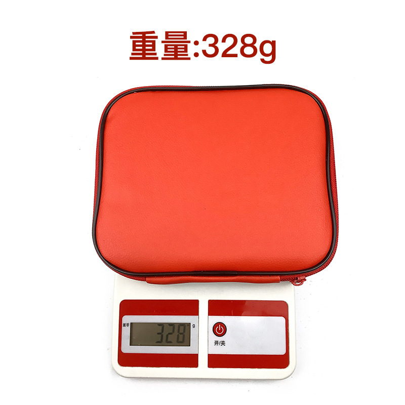 Herramienta de tejido Aguja de anillo de alúmina roja mate Desmontaje Aguja de anillo Cambio de cuerda Aguja de suéter Un conjunto de 13 paquetes de PU