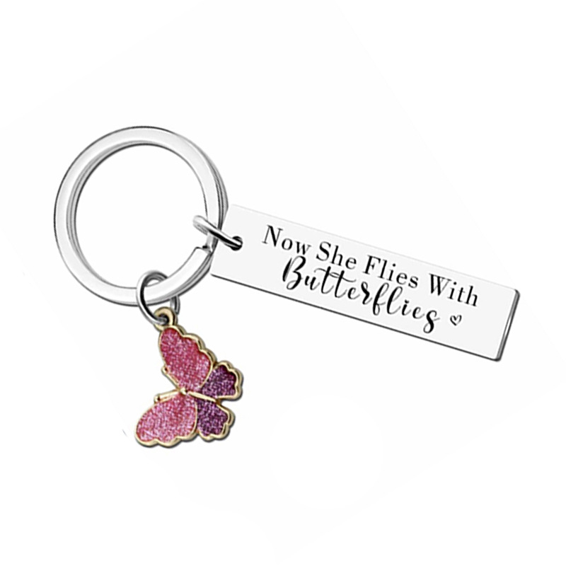 Commemorate the lover's gift now she flies with butterflies…