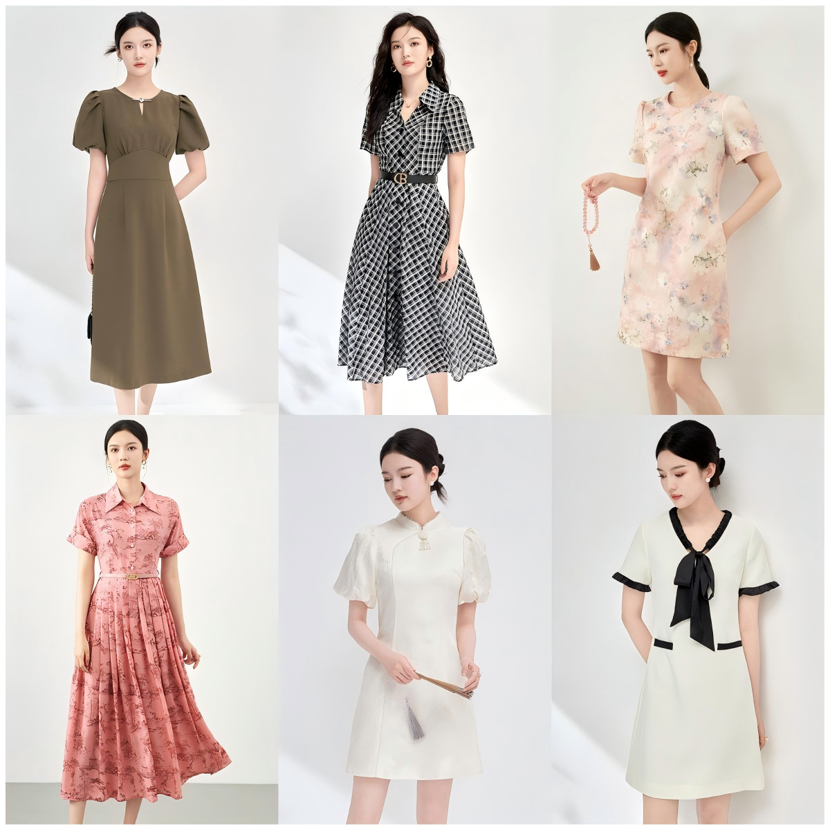 Đầm maxi nữ thắt eo mùa hè kiểu mới — 2413411 - Da đen