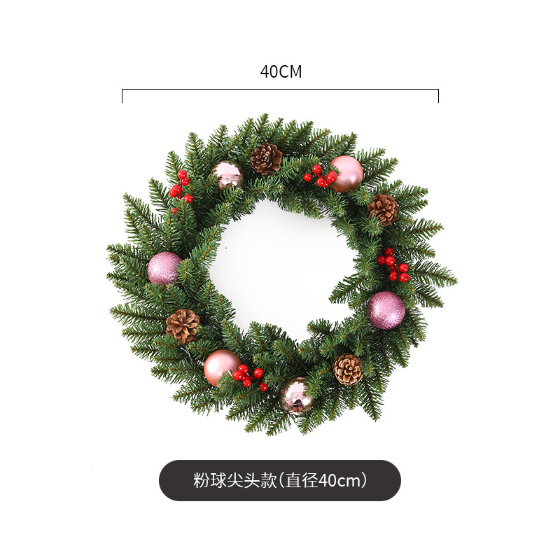 Navidad guirnalda 30/40/50/60cm árbol de Navidad Festival decoración regalo creativo decoración colgante diseño de la escena de la decoración