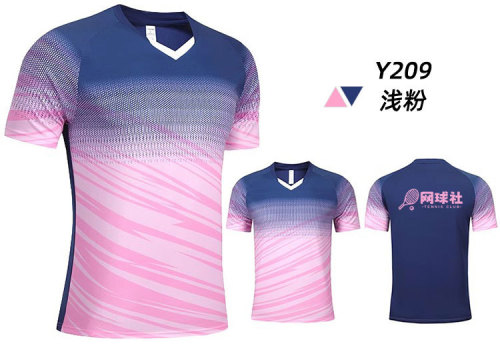【Rank 1 Factory Store】Men's and Women's Badminton Top, Table Tennis and Volleyball Training Suit, Printed Competition Jersey