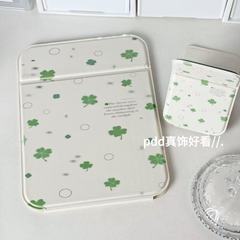 满屏四叶草ins风折叠镜学生化妆镜便携式宿舍桌面台式外出便携式