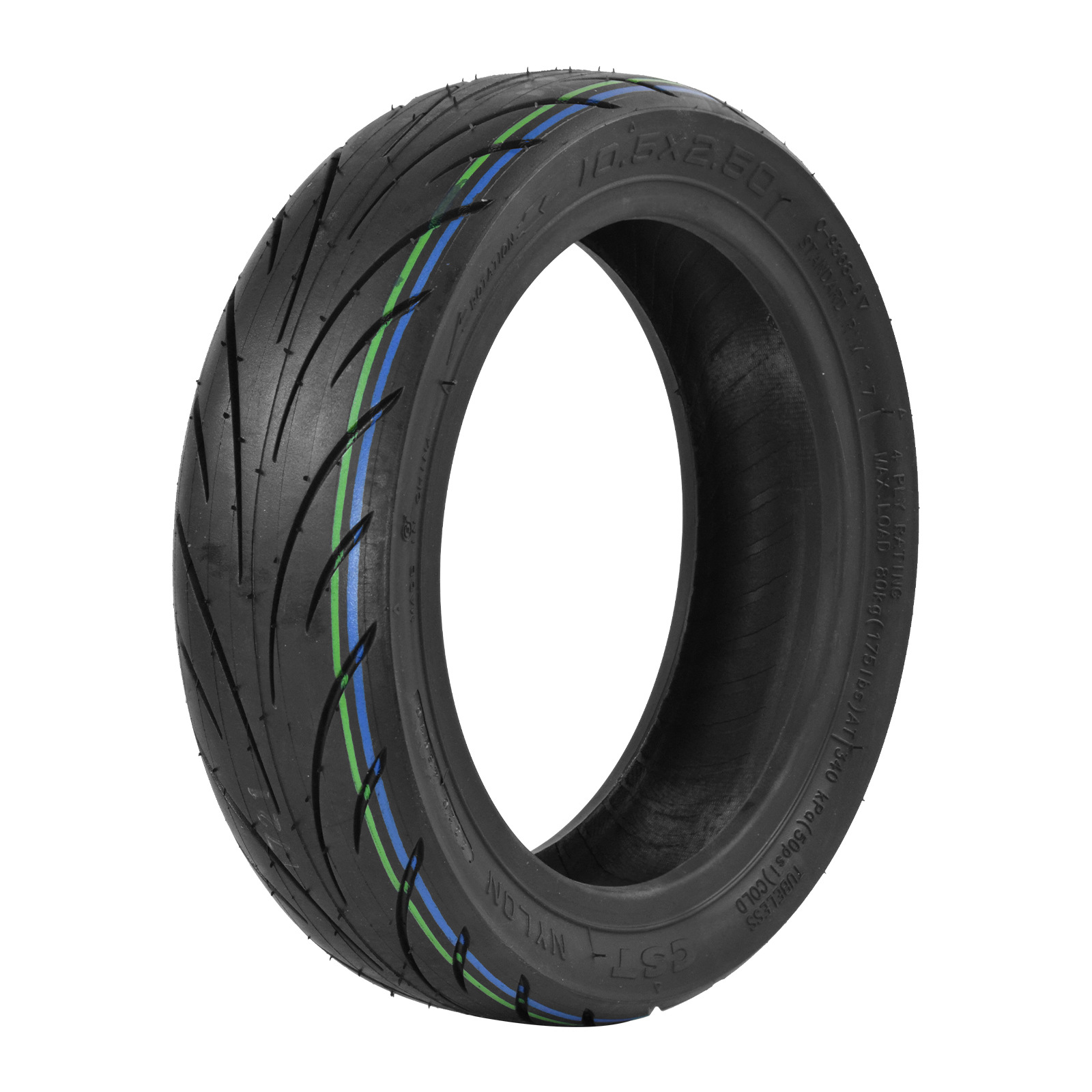 New Product Cst10.5*2.50 Vacuum Tire for Electric Scooter Front and Rear Wheels, Thickened 10inch Vacuum Inflatable Tire