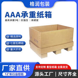 格润源头厂家出口物流货柜工业包装机箱机柜加强加厚AAA重型纸箱