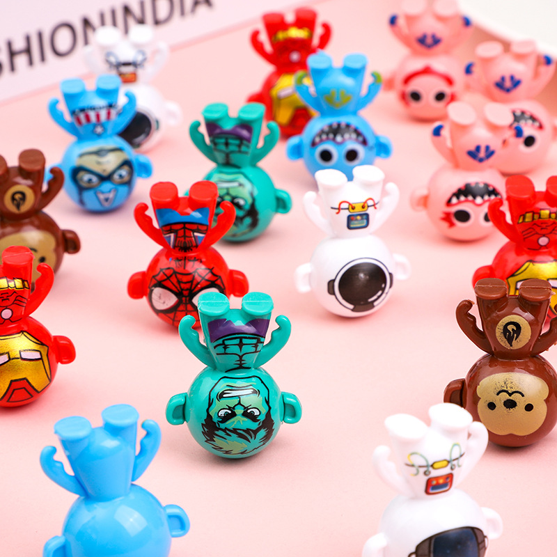 Mini vaso invertido juguete de dibujos animados los niños educativos escritorio juego kindergarten push actividad regalo