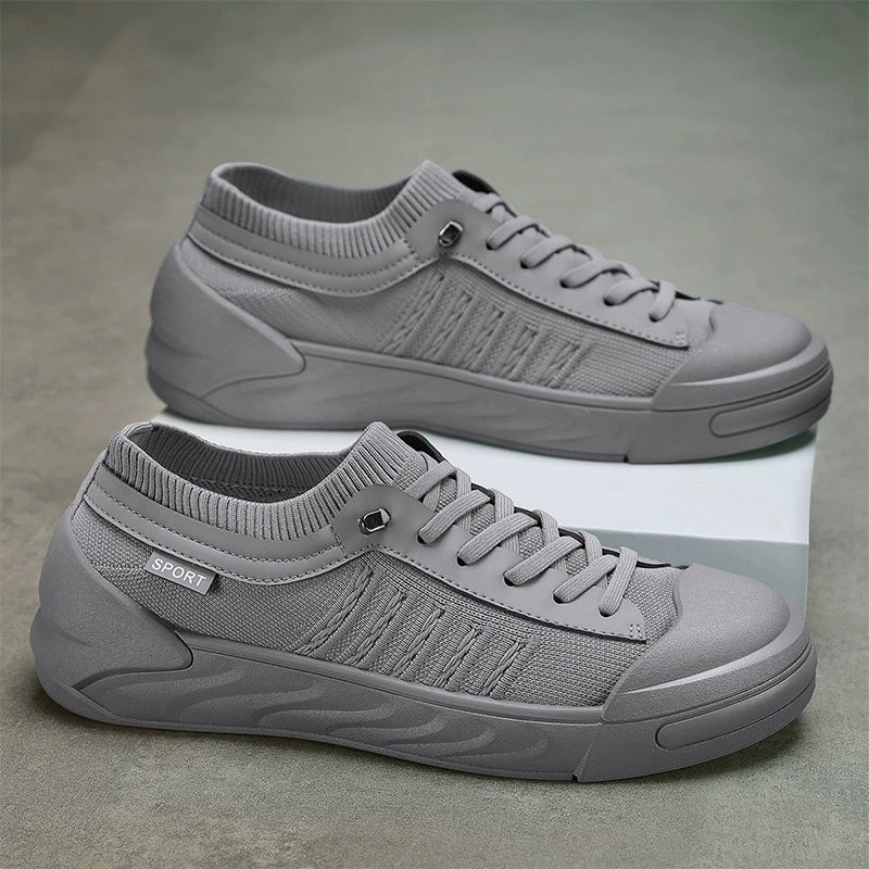 Дышащие ножки летающие туфли 2024 новый тренд летняя сетка ленивый спорт повседневная обувь противоскользящая доска обувь]