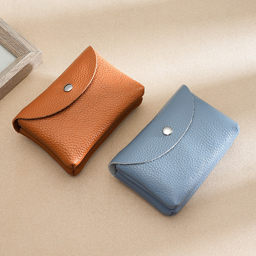  New Genuine Leather Coin Purse Women's Coin Bag Coin Purse First Layer Cowhide Small Purse Can Hold Card Keys