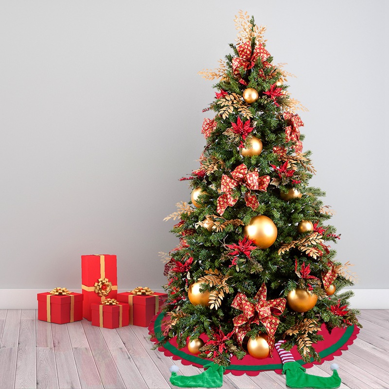 Cross-border nueva Navidad elfo pie árbol falda coche elfo pie Decoraciones de Navidad adornos de decoración de coches de Navidad