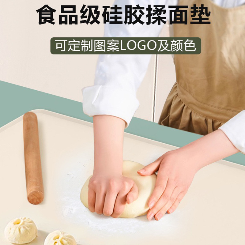 Se puede personalizar silicona rectangular antideslizante aislamiento térmico cojín de mesa almacenamiento plegable con deflector cojín para amasar cojín para estudiantes
